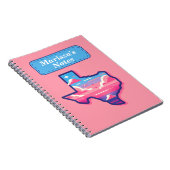 Texas Pink and Blue Cotton Candy Skies ノートブック (右側)