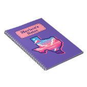 Texas Pink and Blue Cotton Candy Skies ノートブック (右側)