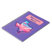 Texas Pink and Blue Cotton Candy Skies ノートブック (左側)