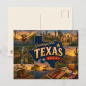 Texas Postcard ポストカード (正面/裏面)