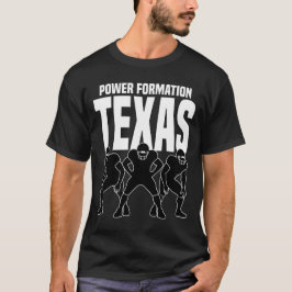 TEXAS POWER FORMATION - DALLAS FOOTBALL Tシャツ