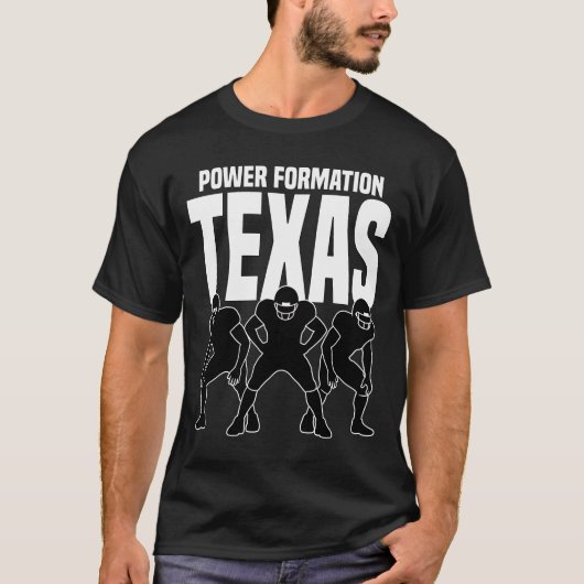 TEXAS POWER FORMATION - DALLAS FOOTBALL Tシャツ (正面)