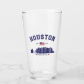 Texas Pride: Houston Modern Skyline タンブラーグラス (正面)