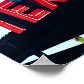 Texas Red Neon Lights USA America ポスター (角)