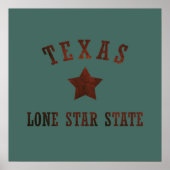 texas rustic wild western style pattern ポスター (正面)