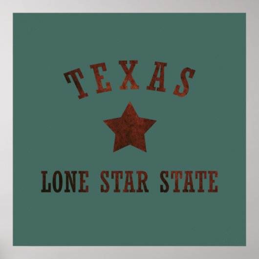 texas rustic wild western style pattern ポスター (正面)
