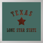 texas rustic wild western style pattern ポスター (正面)