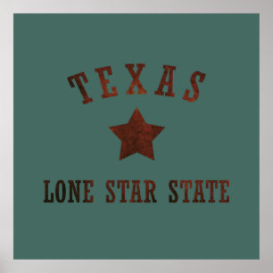 texas rustic wild western style pattern ポスター