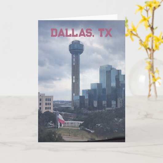 Texas Skyline カード (黄色い花)