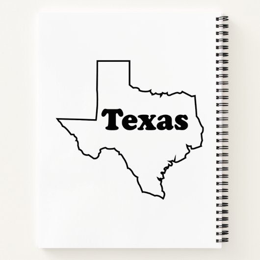 Texas Spiral Notebook  ノートブック (裏面)