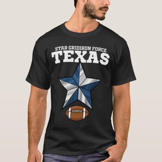 TEXAS STAR GRIDIRON FORCE - DALLAS FOOTBALL Tシャツ (正面)