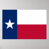 Texas State Flag ポスター (正面)