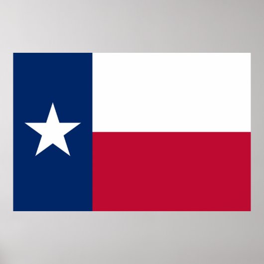 Texas State Flag ポスター (正面)