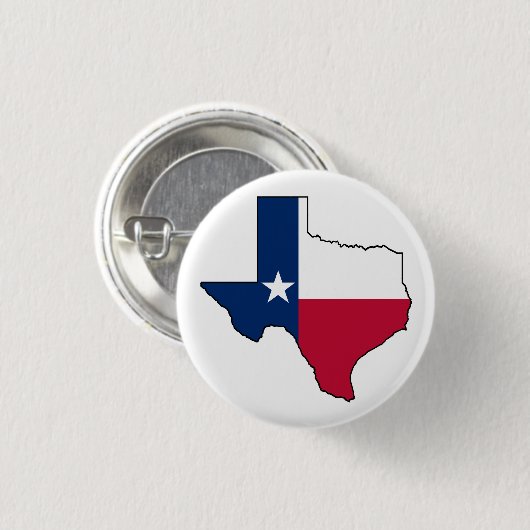 Texas State Flag Map  缶バッジ (正面&裏面)