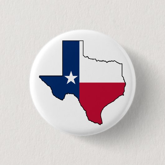 Texas State Flag Map  缶バッジ (正面)