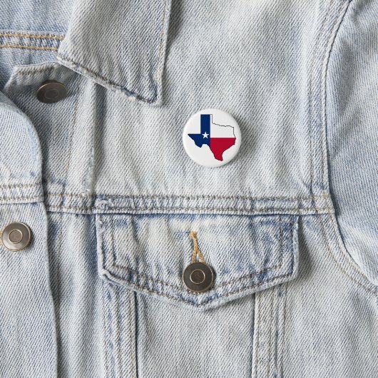 Texas State Flag Map  缶バッジ (インサイチュ)