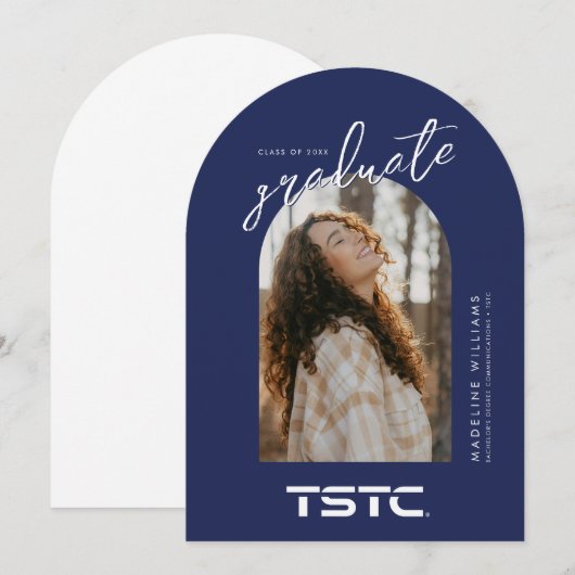 Texas State Technical College Graduation 招待状 (正面/裏面)