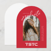 Texas State Technical College Graduation 招待状 (正面/裏面)