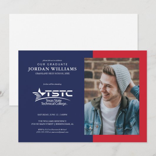 Texas State Technical College Graduation 案内状 (正面/裏面)