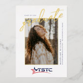 Texas State Technical College Graduation 箔招待状 (正面)