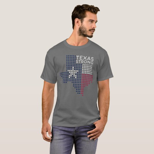 Texas Strong USA Flag Pray for Texas Tシャツ (正面フル)