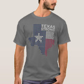 Texas Strong USA Flag Pray for Texas Tシャツ (正面)