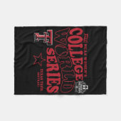 Texas Tech Red Raiders Wcws 2025 Softll Black  フリースブランケット (正面(横))