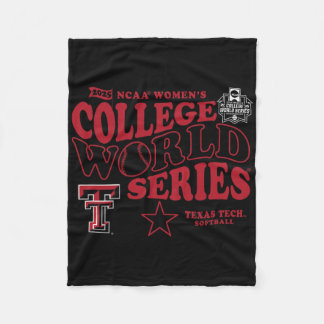 Texas Tech Red Raiders Wcws 2025 Softll Black  フリースブランケット