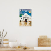 Texas, the Alamo, travel poster ポスター (キッチン)