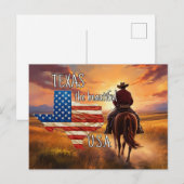 TEXAS the beautiful USA ポストカード (正面/裏面)