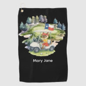 Texas themed for golfer ゴルフタオル (正面)