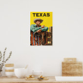 Texas Travel Poster ポスター (キッチン)