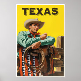 Texas Travel Poster ポスター