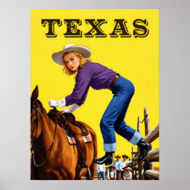 Texas Travel Poster  ポスター