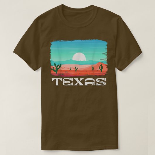Texas Tshirt, Texas State Shirt, Texas Gift, Texas Tシャツ (デザイン正面)