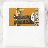 Texas USA Vintage Travelスタンプ 長方形シール (バッグ)