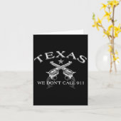 Texas We Don't Call 911 カード (黄色い花)