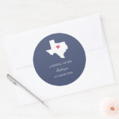 Texas Wedding Party Custom ラウンドシール (封筒)