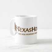 TexasHogHunter.comのコーヒー・マグ コーヒーマグカップ (正面左)