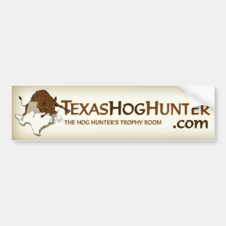 TexasHogHunter.comのバンパーステッカー バンパーステッカー