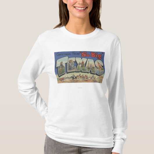 TexasLargeの手紙場面2 Tシャツ (正面)