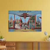 TexasLargeレターシーン2 キャンバスプリント (インサイチュ (リビング))