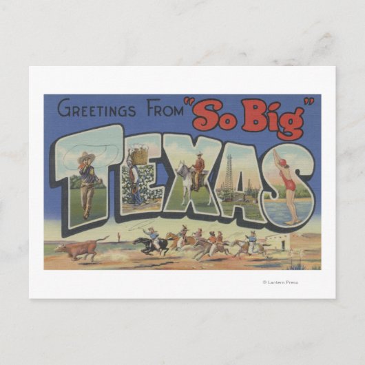 TexasLargeレターシーン2 ポストカード (正面)