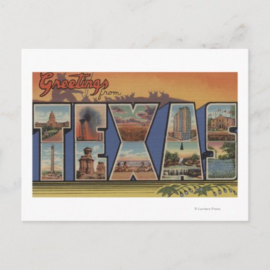 TexasLargeレターシーン3 ポストカード (正面)