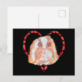 TEXEL GUINEA PIG HEART シーズンポストカード (正面/裏面)