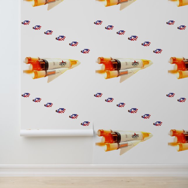 TeXitコインロケット船パズルピース2' x 21' 壁紙 (アプリケーション)