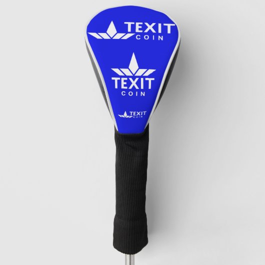 Texitコイン公式ロゴ ゴルフヘッドカバー (正面)