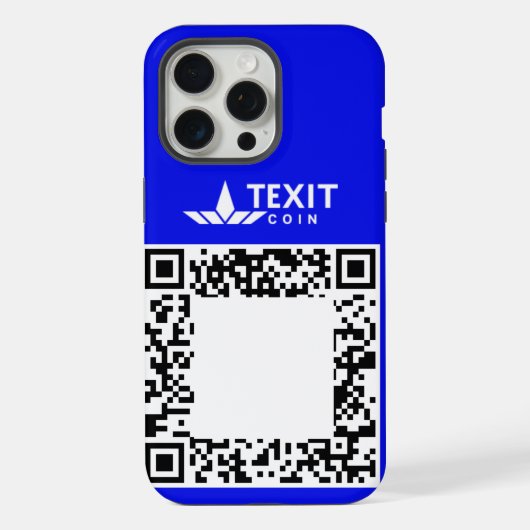 TexitコインQRコード iPhoneケース (裏面)