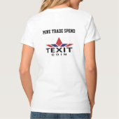 TeXit Coin レディース Tシャツ (裏面)