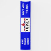 TeXit Coin ロゴ 2.5' x 12' 横断幕 (縦)